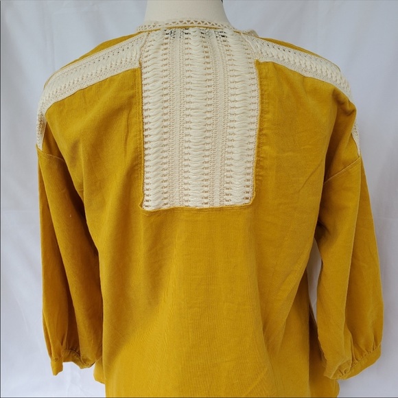 Zara Corduroy Puff Sleeve Blouse - Picture 12 of 12